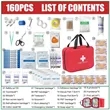 160PCS Emergency First Aid Kit | https://www.bestnamebadges.com