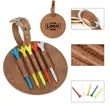 Golf Tee Pouch Bag With 5 Pentagonal Golf Tees | https://www.bestnamebadges.com