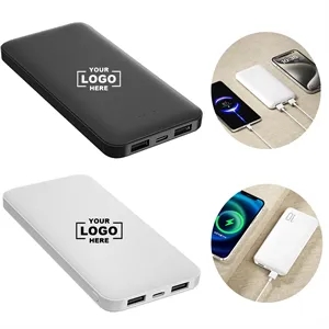 Custom 10000mAh Slim Portable Power Bank | https://www.bestnamebadges.com