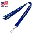 3/4" USA Made Polyester Lanyard w/ ID Badge Holder | https://www.bestnamebadges.com