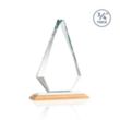 Windsor Award - Bamboo/White | https://www.bestnamebadges.com