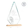 Windsor Award - Bamboo/White | https://www.bestnamebadges.com