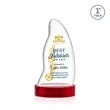 Beauford VividPrint™ Award on Base - Red | https://www.bestnamebadges.com