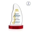 Beauford VividPrint™ Award on Base - Red | https://www.bestnamebadges.com