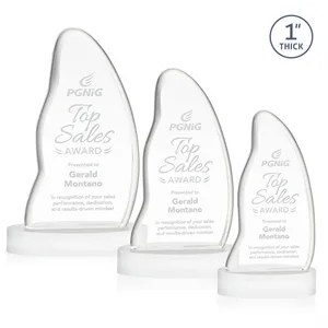 Beauford Award on Base - White | https://www.bestnamebadges.com