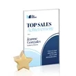 Bermuda VividPrint™ Award - Starfire/Gold Star | https://www.bestnamebadges.com