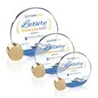 Verdunn VividPrint™ Award - Starfire/Gold Circle | https://www.bestnamebadges.com