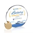Verdunn VividPrint™ Award - Starfire/Gold Circle | https://www.bestnamebadges.com