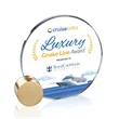 Verdunn VividPrint™ Award - Starfire/Gold Circle | https://www.bestnamebadges.com