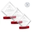 Belaire Award on Alberton Base - Red | https://www.bestnamebadges.com
