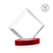 Belaire Award on Alberton Base - Red | https://www.bestnamebadges.com