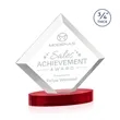 Belaire Award on Alberton Base - Red | https://www.bestnamebadges.com