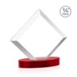 Belaire Award on Alberton Base - Red | https://www.bestnamebadges.com