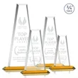 Imperial Tower Award - Amber | https://www.bestnamebadges.com