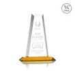 Imperial Tower Award - Amber | https://www.bestnamebadges.com