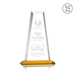 Imperial Tower Award - Amber | https://www.bestnamebadges.com