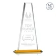 Imperial Tower Award - Amber | https://www.bestnamebadges.com