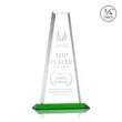 Imperial Tower Award - Green | https://www.bestnamebadges.com
