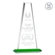 Imperial Tower Award - Green | https://www.bestnamebadges.com