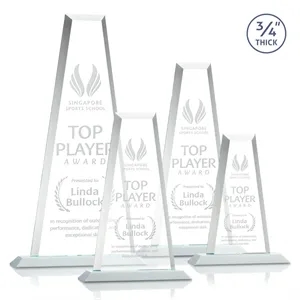 Imperial Tower Award - White | https://www.bestnamebadges.com