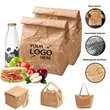 Reusable Insulated Brown Paper Lunch Bags | https://www.bestnamebadges.com