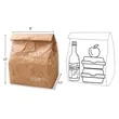 Reusable Insulated Brown Paper Lunch Bags | https://www.bestnamebadges.com