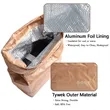 Reusable Insulated Brown Paper Lunch Bags | https://www.bestnamebadges.com