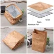 Reusable Insulated Brown Paper Lunch Bags | https://www.bestnamebadges.com