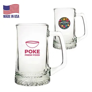 25 oz. USA Made ARC Sports Custom Glass Mug | https://www.bestnamebadges.com