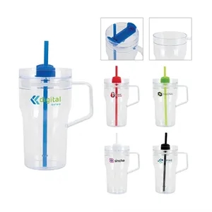 Elliott 20 oz. Clear AS Travel Mug | https://www.bestnamebadges.com