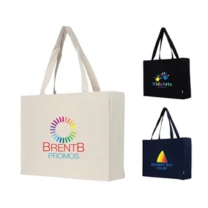 Juliette 10 oz. Recycled Cotton Shopper Tote | https://www.bestnamebadges.com