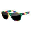 Pride Rainbow Retro Sunglasses | https://www.bestnamebadges.com