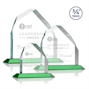Austere Peak Award - Green | https://www.bestnamebadges.com