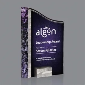 Ventura Award - Silver/Purple | https://www.bestnamebadges.com