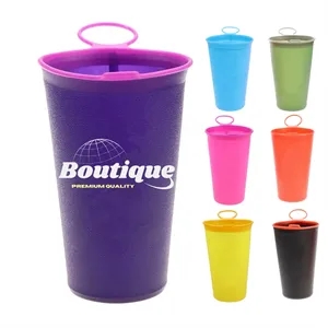 6.75 oz Outdoor TPU Foldable Sports Soft Water Bottle"