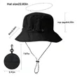 Outdoor Storable Waterproof Sunshade Bucket Hat | https://www.bestnamebadges.com