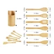 Bamboo Kitchen Utensil Set | https://www.bestnamebadges.com