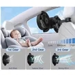 Rechargeable Dual-Head Fan for Car | https://www.bestnamebadges.com