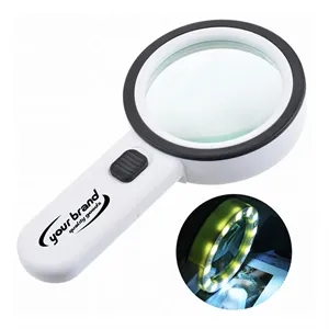 30X LED Illuminated Handheld Magnifier