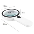 30X LED Illuminated Handheld Magnifier | https://www.bestnamebadges.com