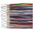 Two-Color Striped Phone Neck Lanyard With Metal Buckle | https://www.bestnamebadges.com
