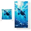 Convertible Beach Towel Backpack | https://www.bestnamebadges.com