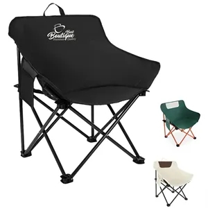 Portable Folding Camping Chair with Padded Backrest