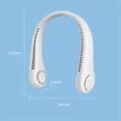 Bladeless Neck Fan USB Rechargeable Quiet Portable Cooling | https://www.bestnamebadges.com