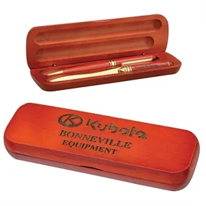 Rosewood Case With Pen And Letter Opener Gift Set | https://www.bestnamebadges.com