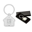 House Shaped Center Spinning Keyring | https://www.bestnamebadges.com