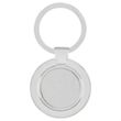 Sterling silver Plated Circle Keyring | https://www.bestnamebadges.com