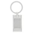 Sterling Silver Plated Rectangle Keyring | https://www.bestnamebadges.com