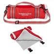 Riverside rPET Roll-Up Blanket With Carrying Handle | https://www.bestnamebadges.com