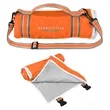 Riverside rPET Roll-Up Blanket With Carrying Handle | https://www.bestnamebadges.com